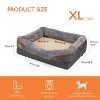 Artlogo Extra Large Memory Premium Foam Dog Bed Orthopedic Waterproof Pet Sofa Beds with Pillow & Washable Cushion & Removable Cover - 2 of 4