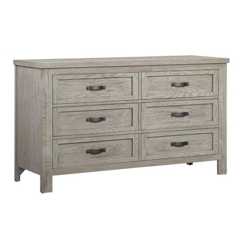 Soho Baby Hanover 6 drawer Chest Oak Gray Target