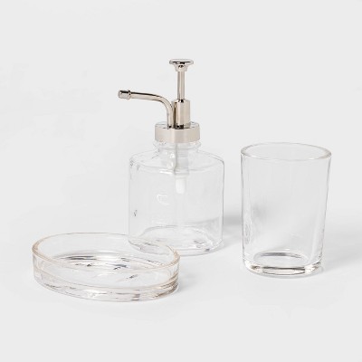 target glass bathroom accessories