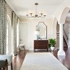 PAKOKULA Modern 5 light Gold Sputnik Chandelier with Globe Glass shade for Kitchen Island - 4 of 4