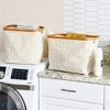 Household Essentials Set of 2 Bamboo Rimmed Krush Baskets - 2 of 4