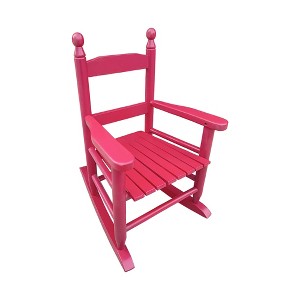 VisioGear Rocking Chair, Children's Rocking Chair with Armrests, Indoor or Outdoor Porch Rocker for Garden, Red, 14.17"*18.90"*22.44" - 1 of 4