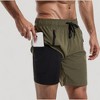 Anna-Kaci Swim Men's Swim Trunks with Zipper Pockets and Adjustable Drawstring Waistband for Everyday Comfort - 4 of 4