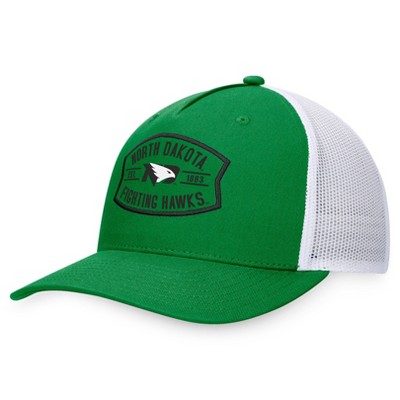 NCAA North Dakota Fighting Hawks Structured Mid Unwashed Cotton Poly Hat