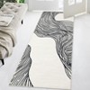 Washable Modern Rug Non Slip Low Pile Rug Soft Contemporary Throw Floor Cover Foldable Indoor Carpet for Living Room Bedroom Playroom Nursery - 4 of 4