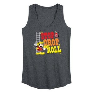 Women's - Disney - Firefighter Mickey Graphic Racerback Tank - 1 of 4