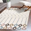 Pia Moroccan Trellis Plush Carved Area Rug - JONATHAN Y - 4 of 4