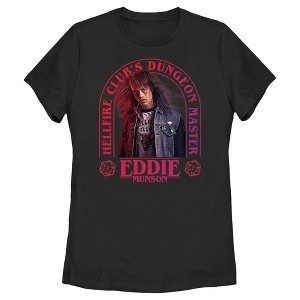Women's Stranger Things Hellfire Club Dungeon Master Eddie T-Shirt - 1 of 4