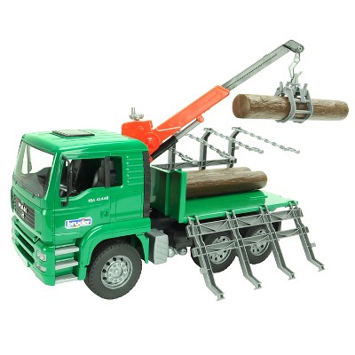 playmobil timber truck with crane