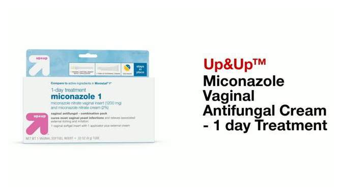 Miconazole Vaginal Antifungal Cream - 1 day Treatment - 0.32oz - up &#38; up&#8482;, 2 of 10, play video