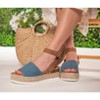 Soda TOPIC Women's Open Toe Espadrilles Platform Wedge Sandals - 4 of 4