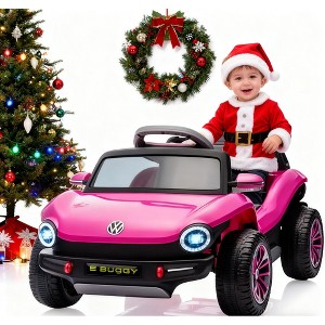 Kids Electric Vehicle Licensed Volkswagen | 12V Ride-On Toy with Remote Control | LED Lights, MP3, and Bluetooth | for Boys and Girls - 1 of 4
