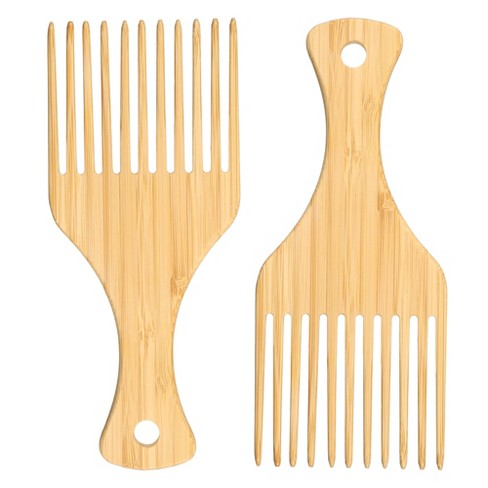 Unique Bargains Wood Afro Hair Pick Combs For All Hairs 7.17