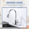 WOWOW 10 in. x 2.56 in. x 0.37 in. Stainless Steel Kitchen Sink Faucet Hole Cover Deck Plate - 2 of 4