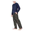 SLEEPHERO Men’s Pajama Set 2 Piece PJ with Henley Long Sleeve Tee and Flannel Pants - 3 of 4