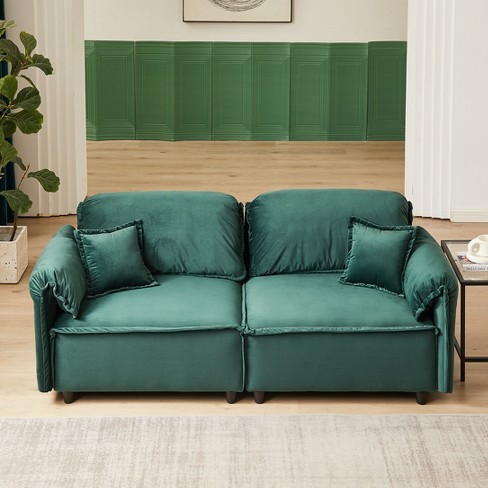 Target deals green sofa