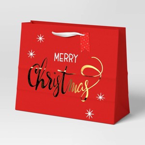 6ct Tissue and Merry Christmas Large Vogue Christmas Gift Bag Bundle - Wondershop™ - 1 of 3