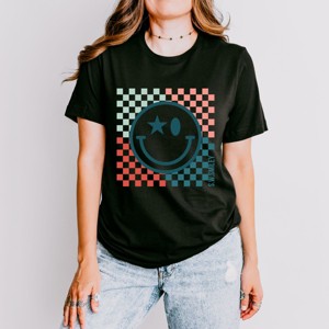 Simply Sage Market S.W.Smiley American Smile Short Sleeve Tee - 1 of 4