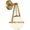 Savoy House Polson 1 - Light Wall Light in  Warm Brass - 2 of 3
