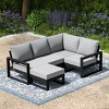 WestinTrends Montara 5-piece Outdoor Sectional Modular Patio Furniture Sofa Set - 2 of 4