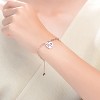 Guili 18K Rose Gold Plated Adjustable Bracelet with Heart Charms for Teens and Young Adults - Elegant, Stylish, and Trendy Jewelry for Any Occasion - 4 of 4