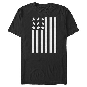 Men's Lost Gods Back and White American Flag T-Shirt - 1 of 4