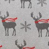 C&F Home 20" x 20" Deer Scarf Christmas Holiday Knitted Throw Pillow - 2 of 4