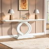Tribesigns 59 Inches Modern Long Console Table with Double Arc Base for Entryway - 4 of 4