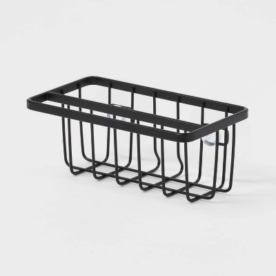 Space Saver Steel Dish Rack with Utensil Tray Black - Brightroom™