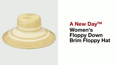New - Felt Floppy Hat - A New Day Tan S/M