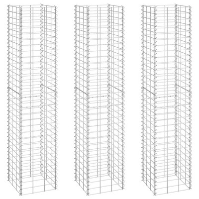 vidaXL Gabion Wall Gabion Retaining Wall Gabion Basket Cage Heavy Duty Metal