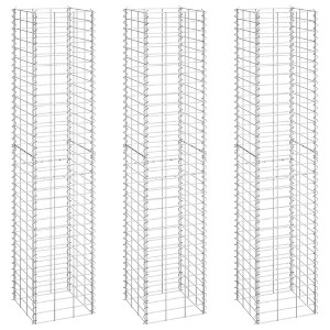 vidaXL Gabion Raised Bed Silver Iron Extra Tall Gabion Raised Bed - 1 of 4