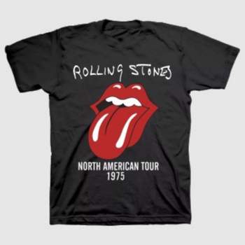Men's Universal The Rolling Stones Short Sleeve Graphic T-Shirt - Black