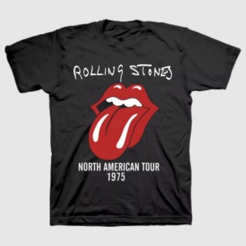 Men's The Rolling Stones Short Sleeve Graphic T-shirt - Black : Target