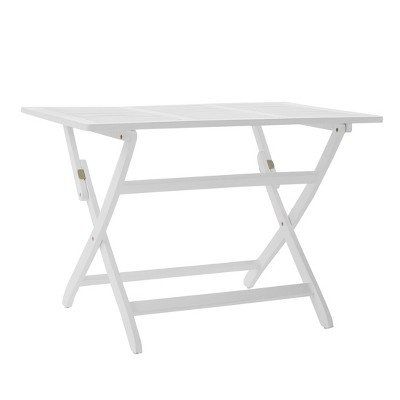 target white folding table