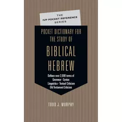 Pocket Dictionary for the Study of Biblical Hebrew - (IVP Pocket Reference) by  Todd J Murphy (Paperback)