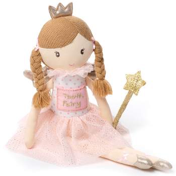 Bearington Pixie Soft Plush Tooth Fairy Doll, 14 Inches