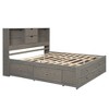 CAVINAS Queen Size Bed Frame, Platform Bed with Storage Headboard and 8 Drawers, Storage Beds with Headboards - 4 of 4