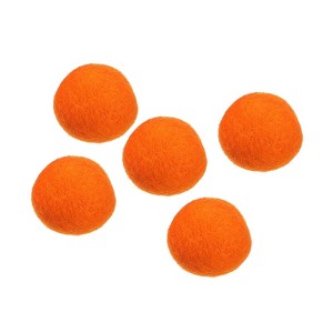 Unique Bargains Home Handcrafts Project DIY Wool Felt Balls Beads 5 Pcs - 1 of 3
