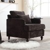 NicBex Accent Chair Modern Chenille Fabric Lounge Armchair with Pillow and Wood Frame for Bedroom,Living Room - 4 of 4