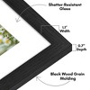 Americanflat 16x20 Picture Frame with Polished Plexiglass - Use as 11x14 Frame with Mat or 16x20 Frame without Mat - Hudson Collection - Grey Wood - 3 of 4