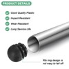 Unique Bargains Spherical Metal Tubing Plastic Hole End Caps for Patio Black - 2 of 4