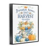 Stupell Industries Harvest Wishes Pumpkins Black Framed Giclee Art - 3 of 4