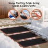 Walensee Graphene Heated Snow Melting Mat, No-Slip Rubber Mat for Fast Ice Removal - 3 of 4