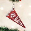 Old World Christmas 60106 Glass Blown Alabama Pennant Ornament - 2 of 2