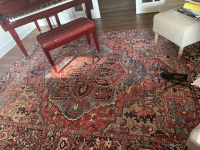 Mark & Day Manche 8'x8' Square Woven Indoor Area Rugs Bright Red
