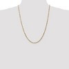 Black Bow Jewelry 2.5mm, 14k Yellow Gold, Diamond Cut, Milano Rope Chain Necklace - 2 of 4