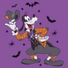 Girls Mickey & Friends Halloween Goofy Tipping Hat Bats and Spiders T Shirt - 2 of 4