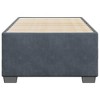 vidaXL Twin XL Velvet Bed Frame - Upholstered Bedstead with Slats, Dark Gray, for Bedroom/Dorm - 4 of 4