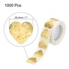 Unique Bargains Self-Adhesive Heart Decoration Sticker for Envelope Wedding 1000 Pcs - 2 of 4